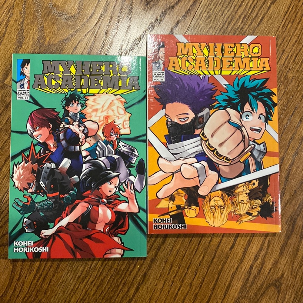 my hero academia manga volumes 22 and 23